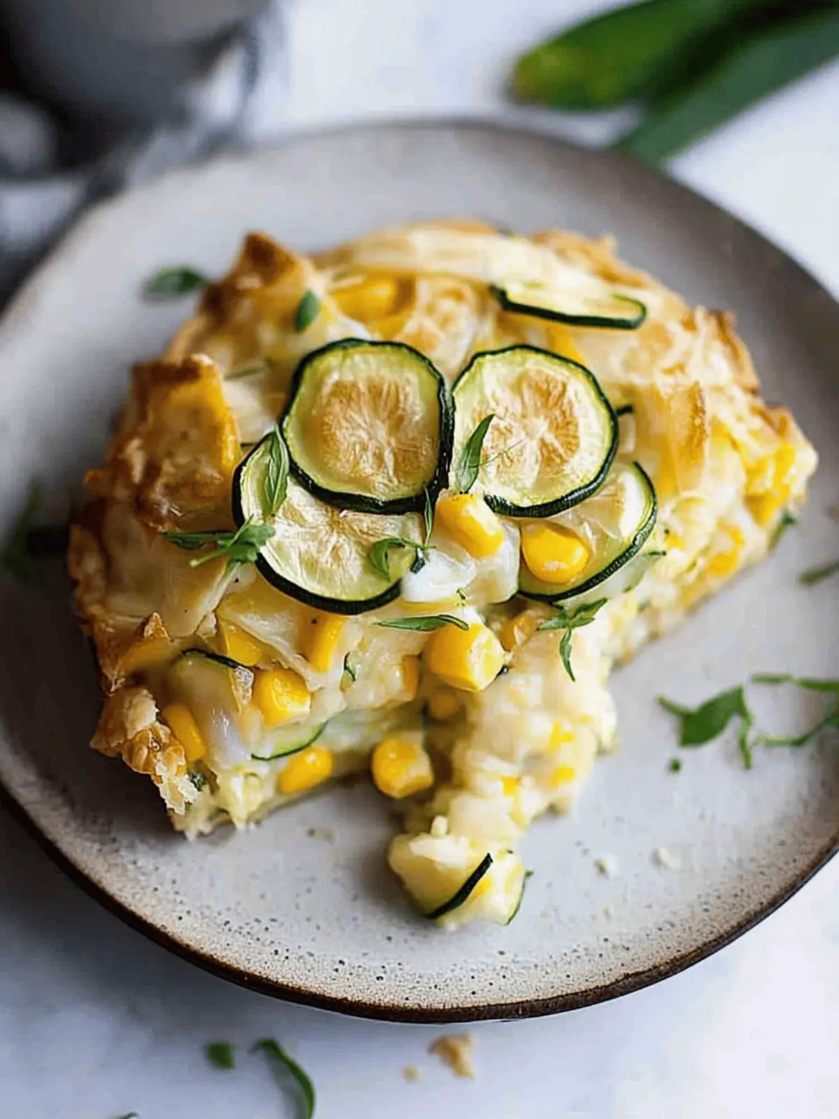 Savory Sweet Corn Zucchini Pie Recipe for Summer Happiness