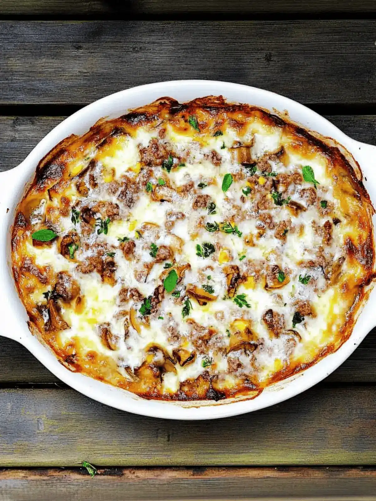 Portabella Mushroom Casserole