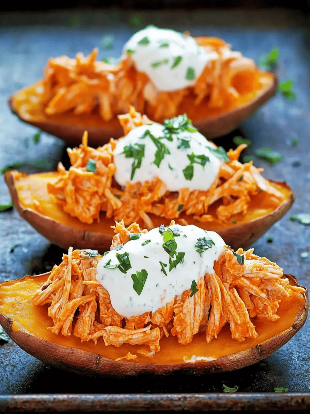 Buffalo Chicken Sweet Potato Recipe