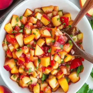 Peach Strawberry Salsa