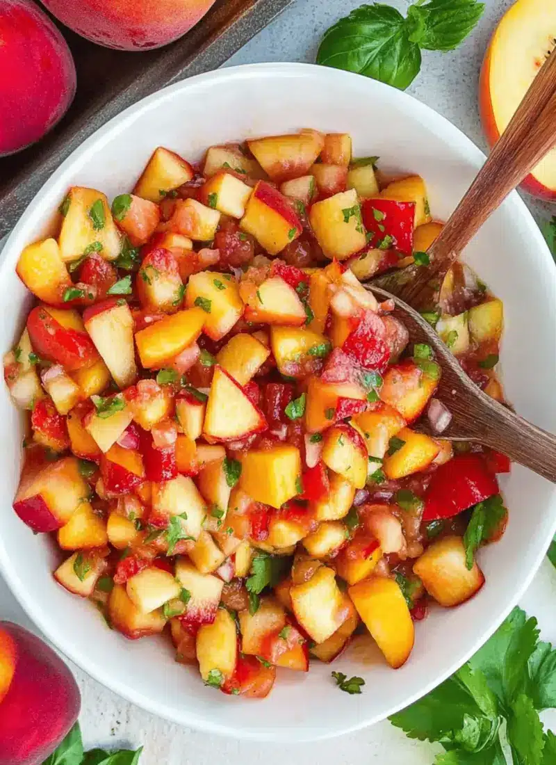 Peach Strawberry Salsa