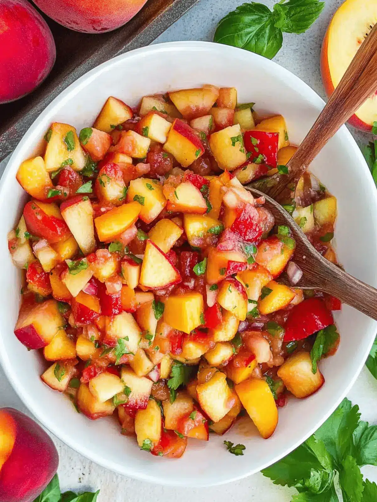 Peach Strawberry Salsa