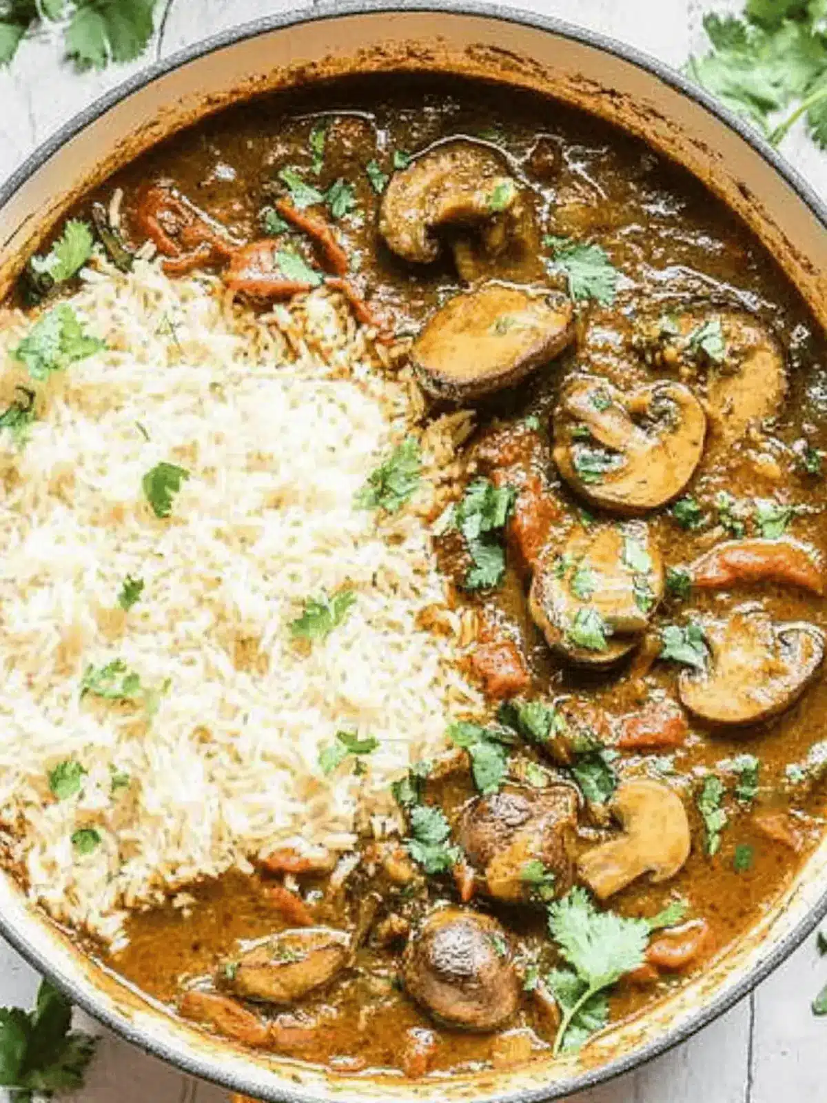 Vegan Portobello Mushroom Curry