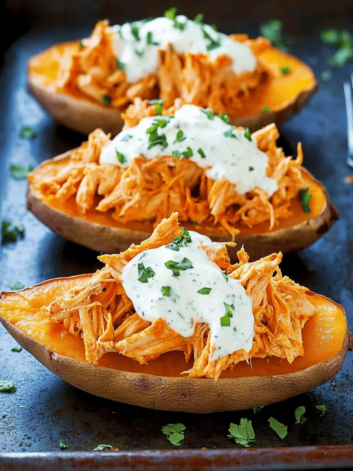 Buffalo Chicken Sweet Potato Recipe