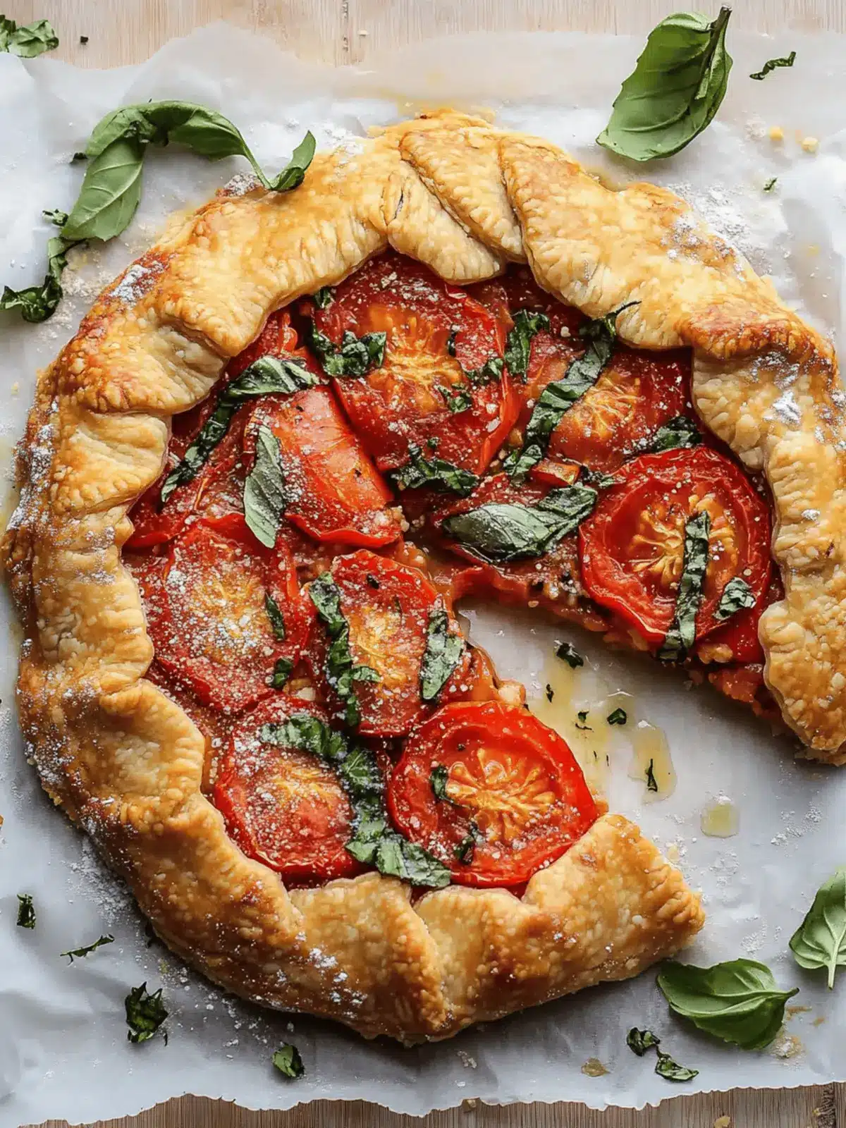 Irresistible Tomato Pie Galette with Cheesy Goodness