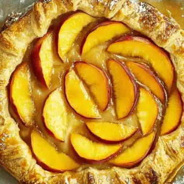 Puff Pastry Peach Galette