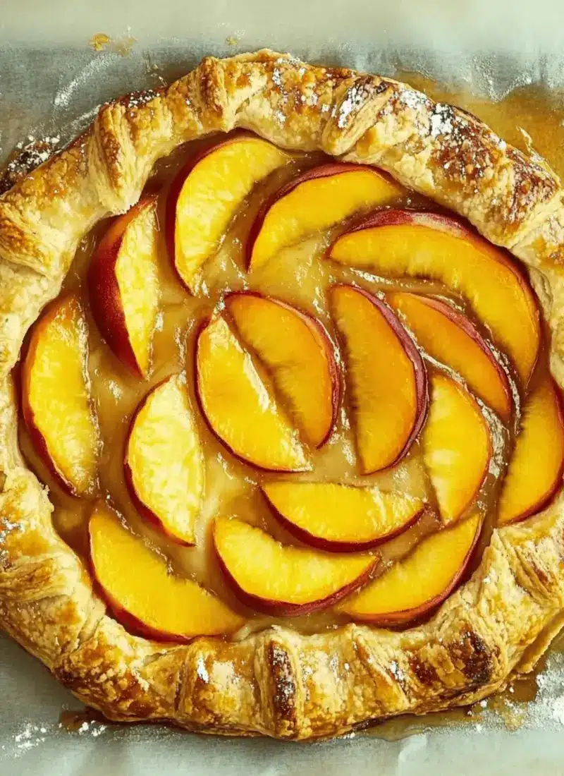 Puff Pastry Peach Galette