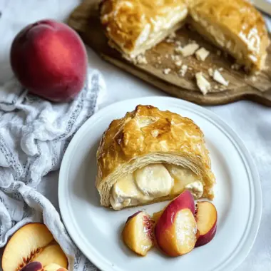 Peach Brie en Croûte