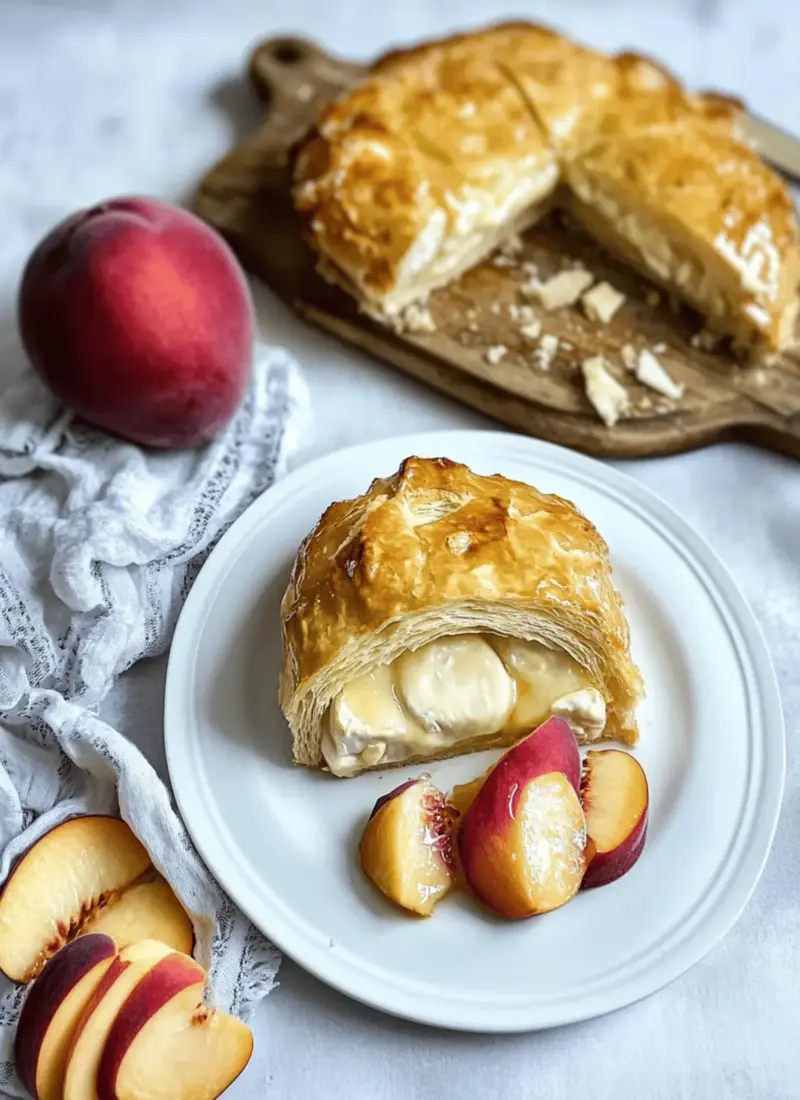 Peach Brie en Croûte