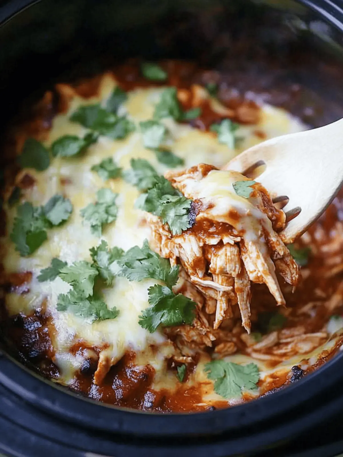 Easy slow cooker chicken enchiladas recipe