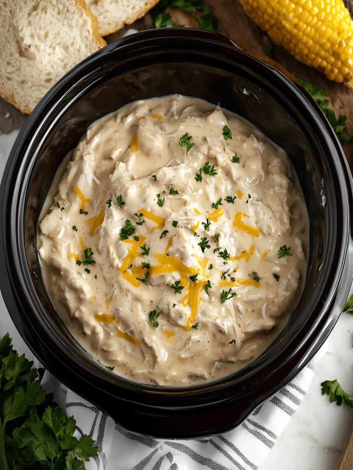 Slow Cooker Creamy Ranch Chicken