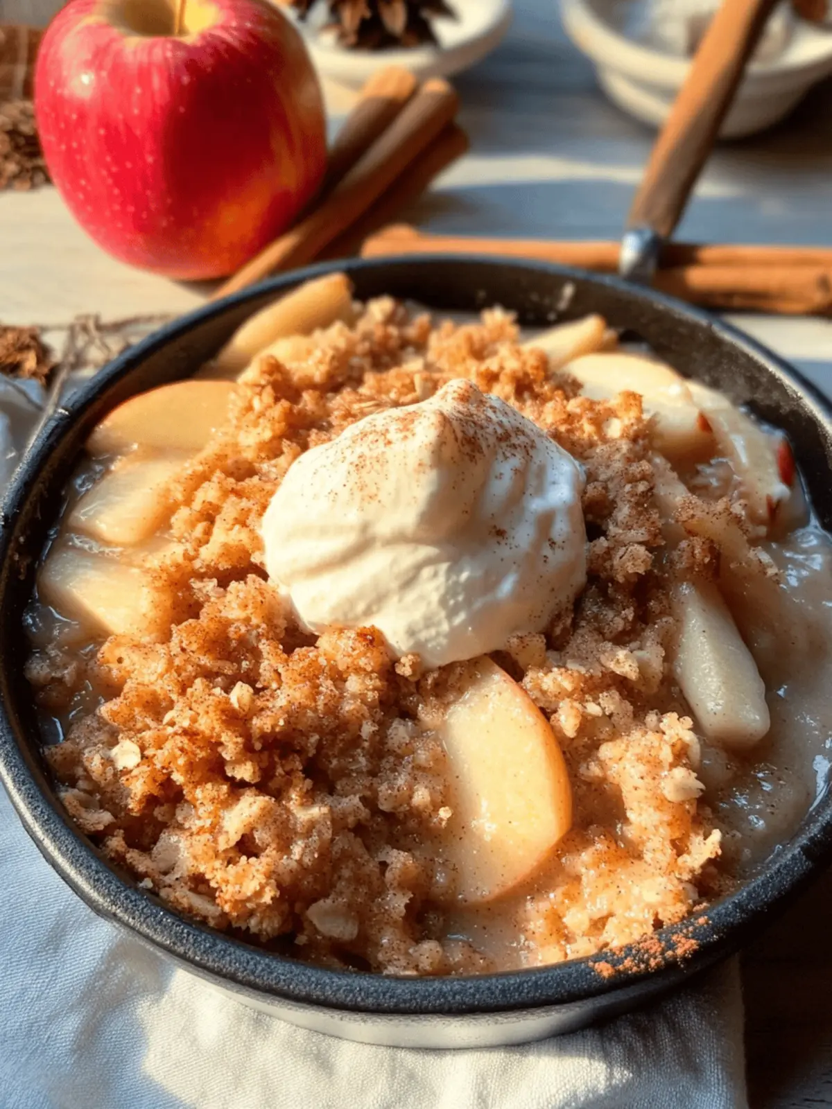Sweet Cinnamon Apple Crisp