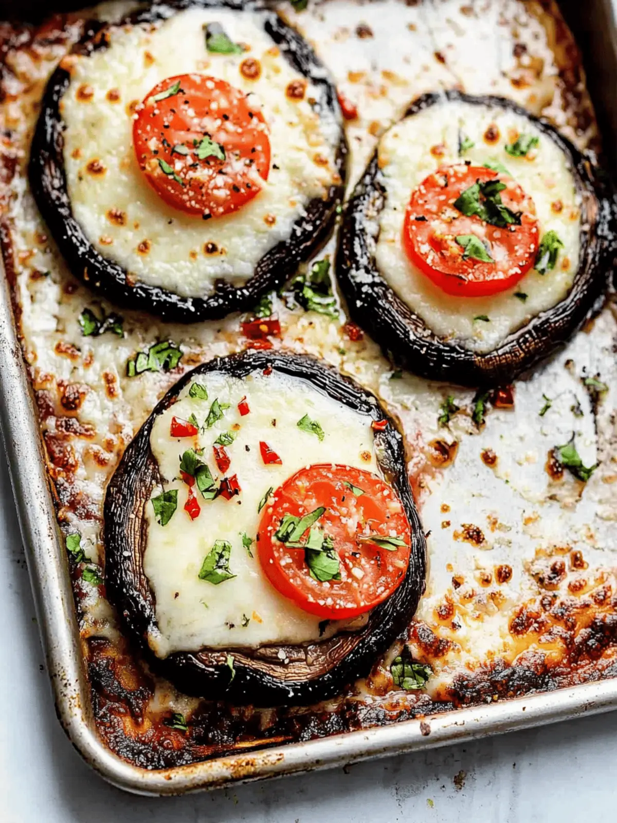 Portobello Mushroom Pizzas
