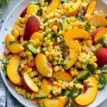 Sweet Corn Salad with Peaches