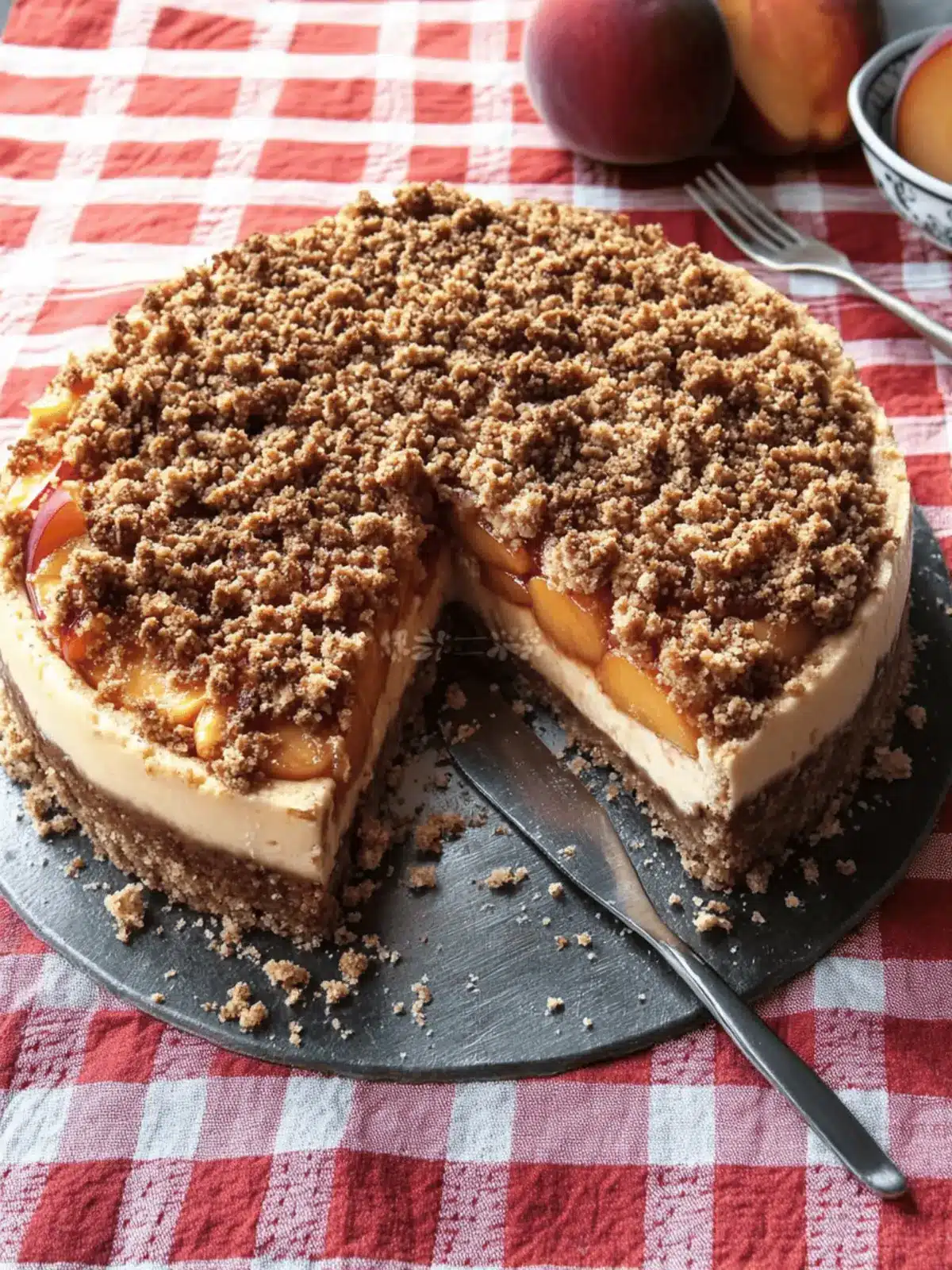 Peach Cobbler Cheesecake Bliss: A Decadent Summer Delight