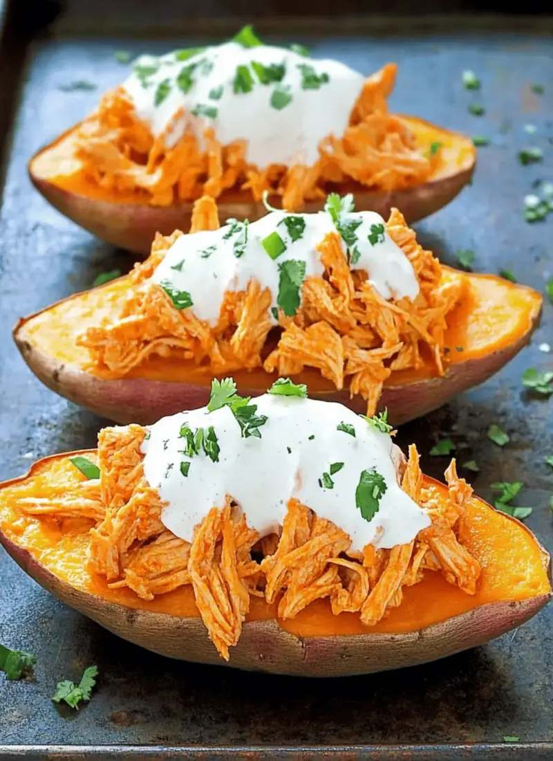 Buffalo Chicken Sweet Potato Recipe