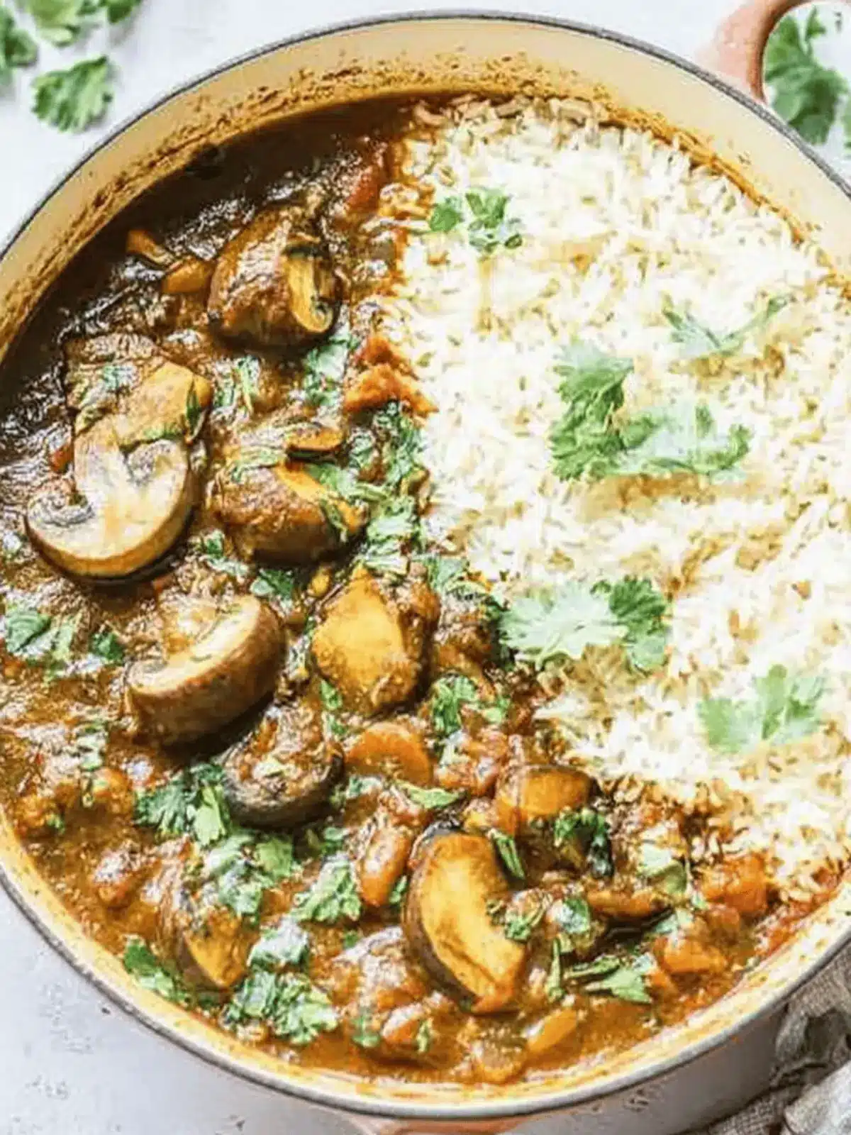 Vegan Portobello Mushroom Curry