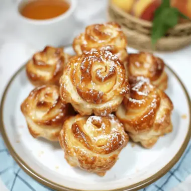 Peach Pie Cruffins