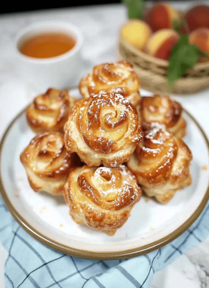 Peach Pie Cruffins