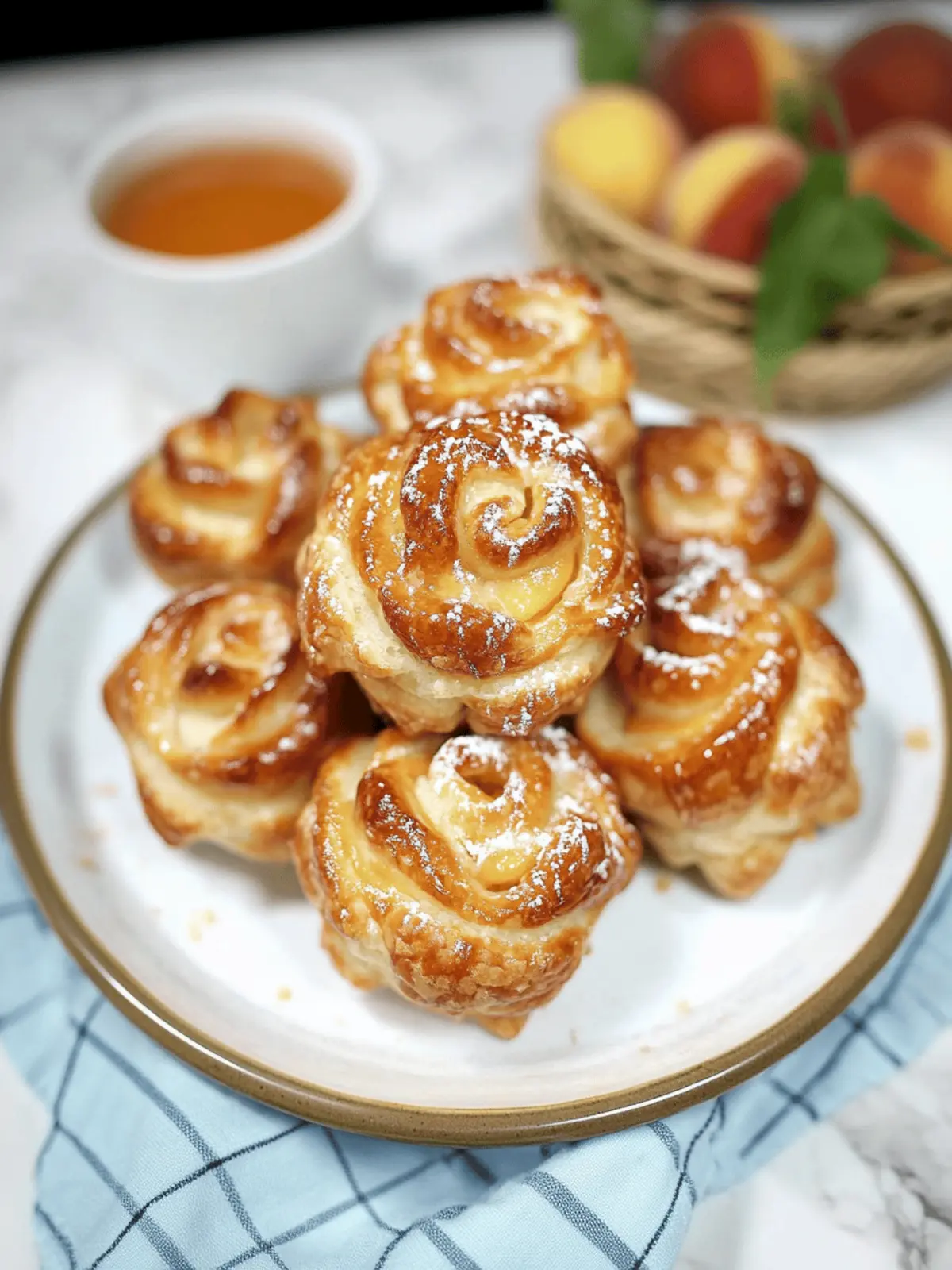 Peach Pie Cruffins