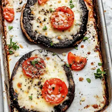 Portobello Mushroom Pizzas