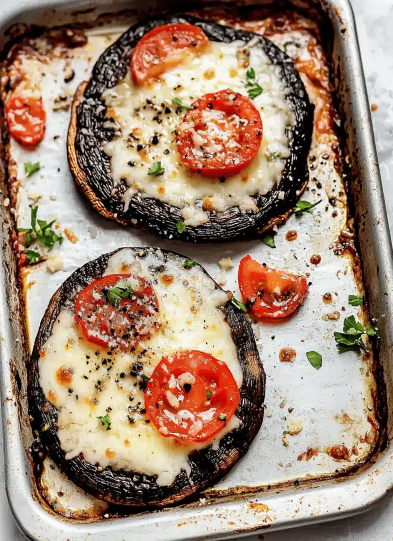 Portobello Mushroom Pizzas