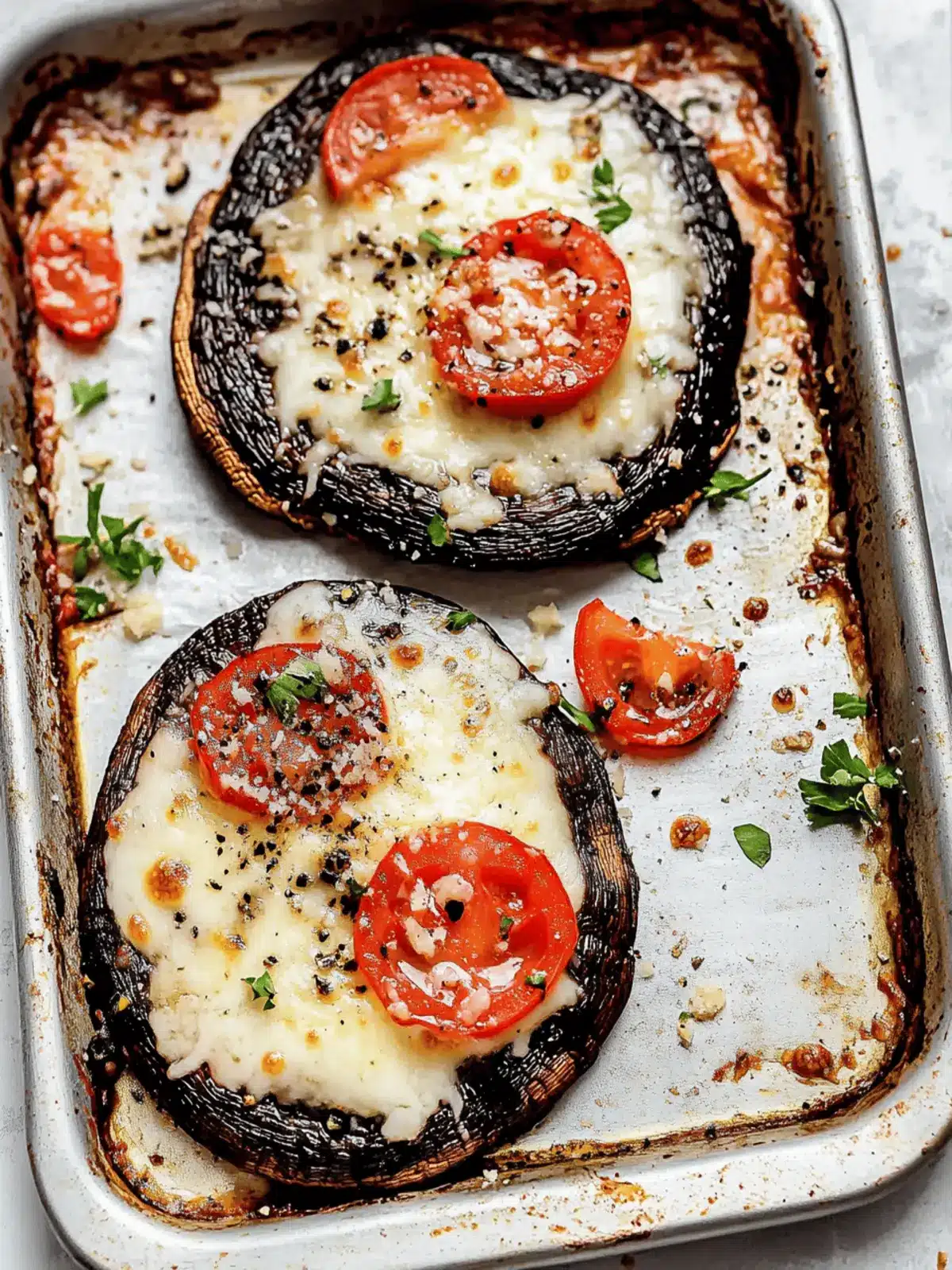 Portobello Mushroom Pizzas