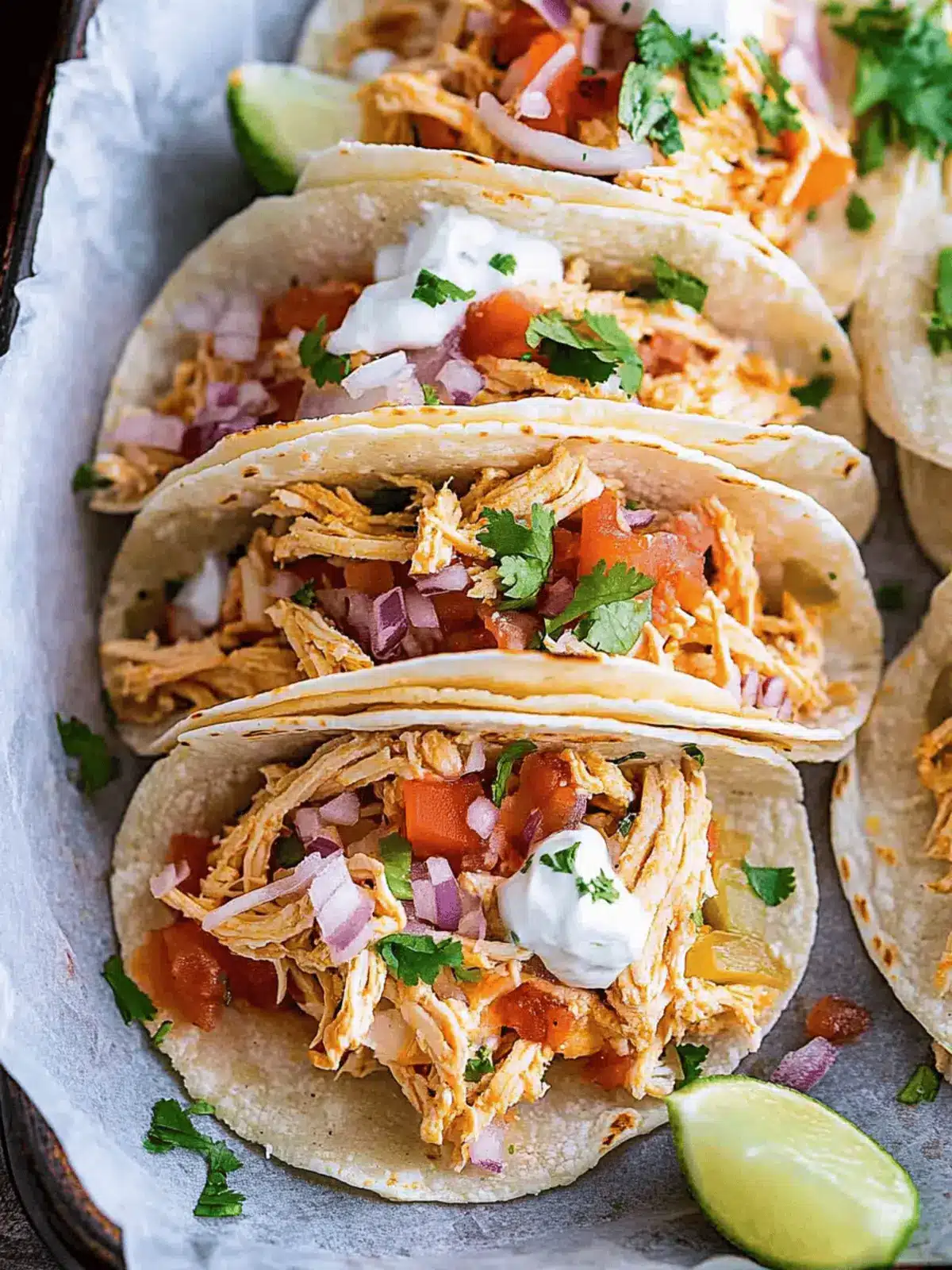 Crockpot Chicken Tacos