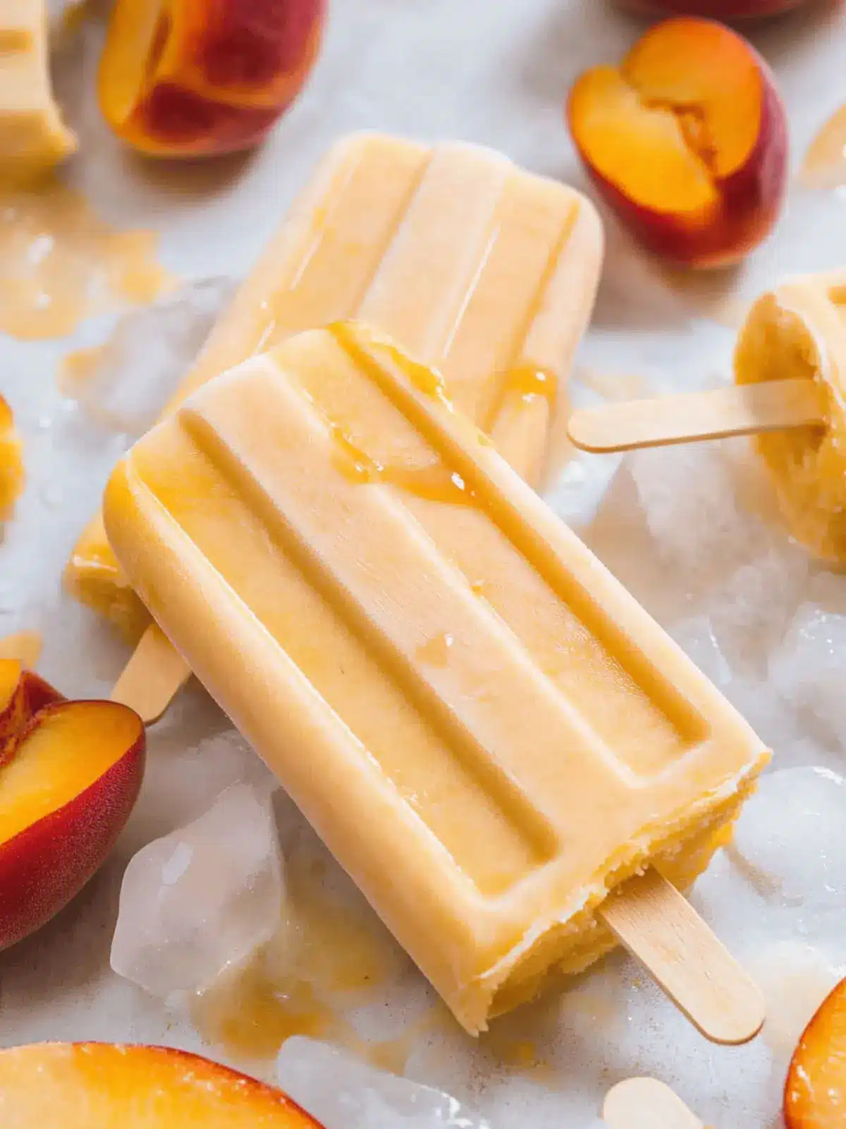 Creamy Peach Popsicles to Chill You This Summer