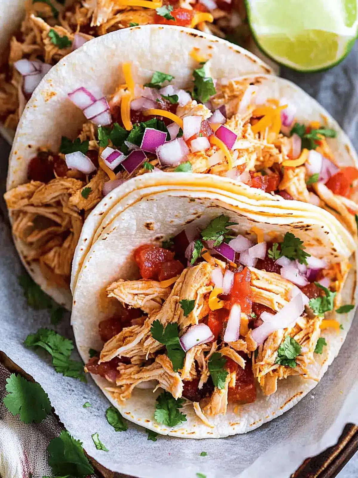Crockpot Chicken Tacos