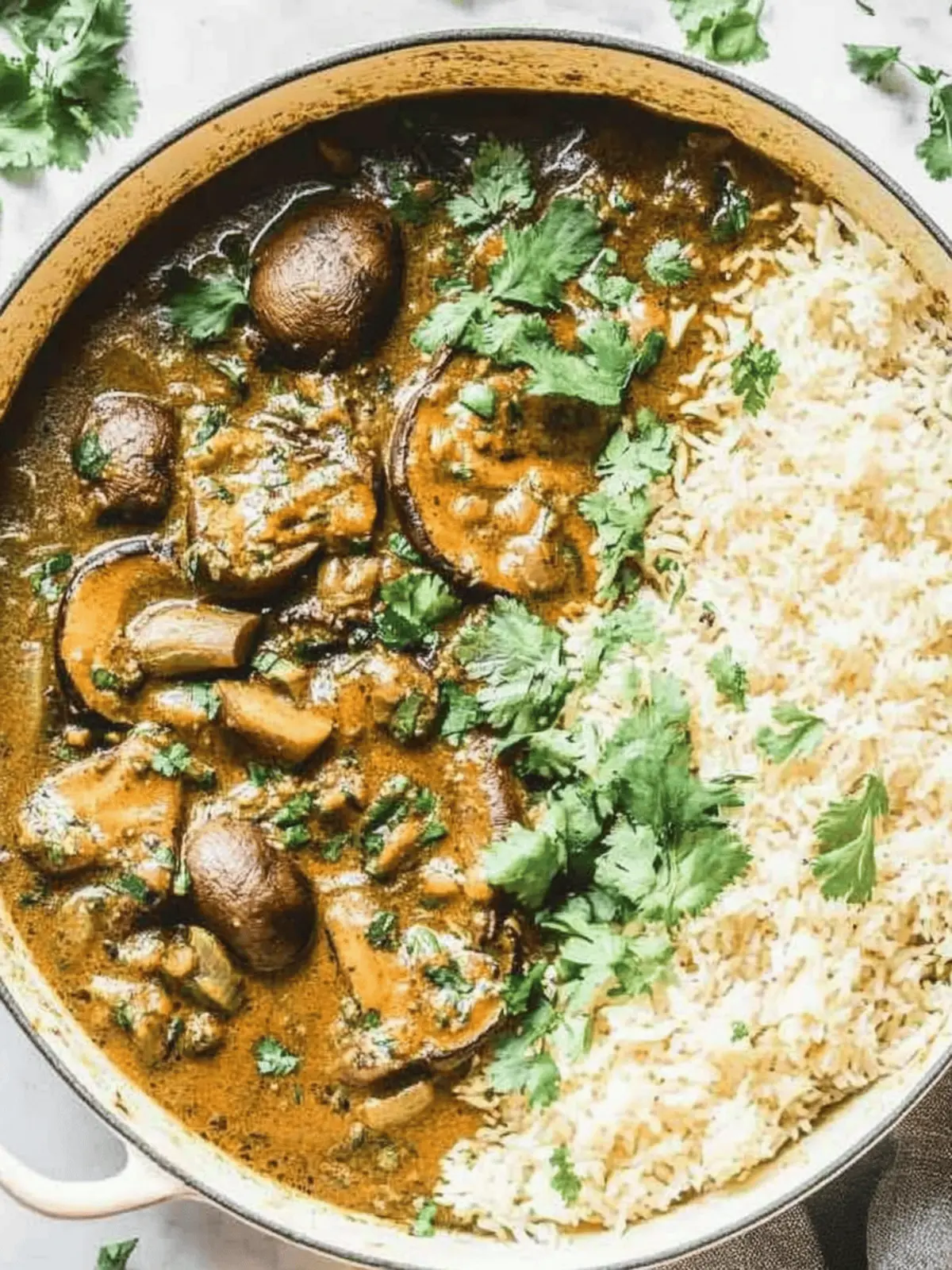 Vegan Portobello Mushroom Curry