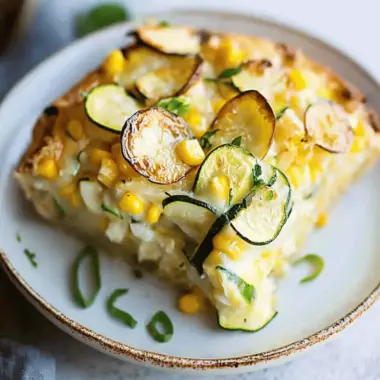 Sweet Corn Zucchini Pie Recipe