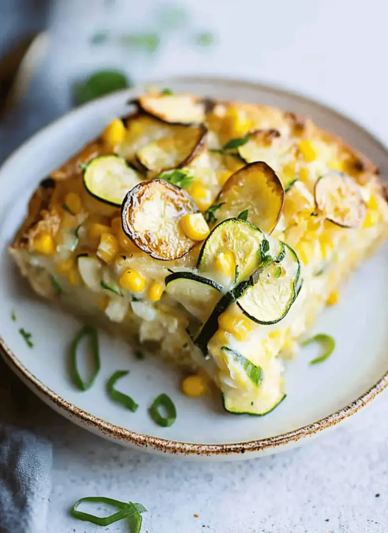 Sweet Corn Zucchini Pie Recipe