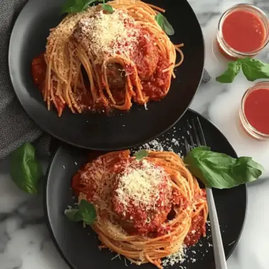 Spaghetti Stuffed Meatballs