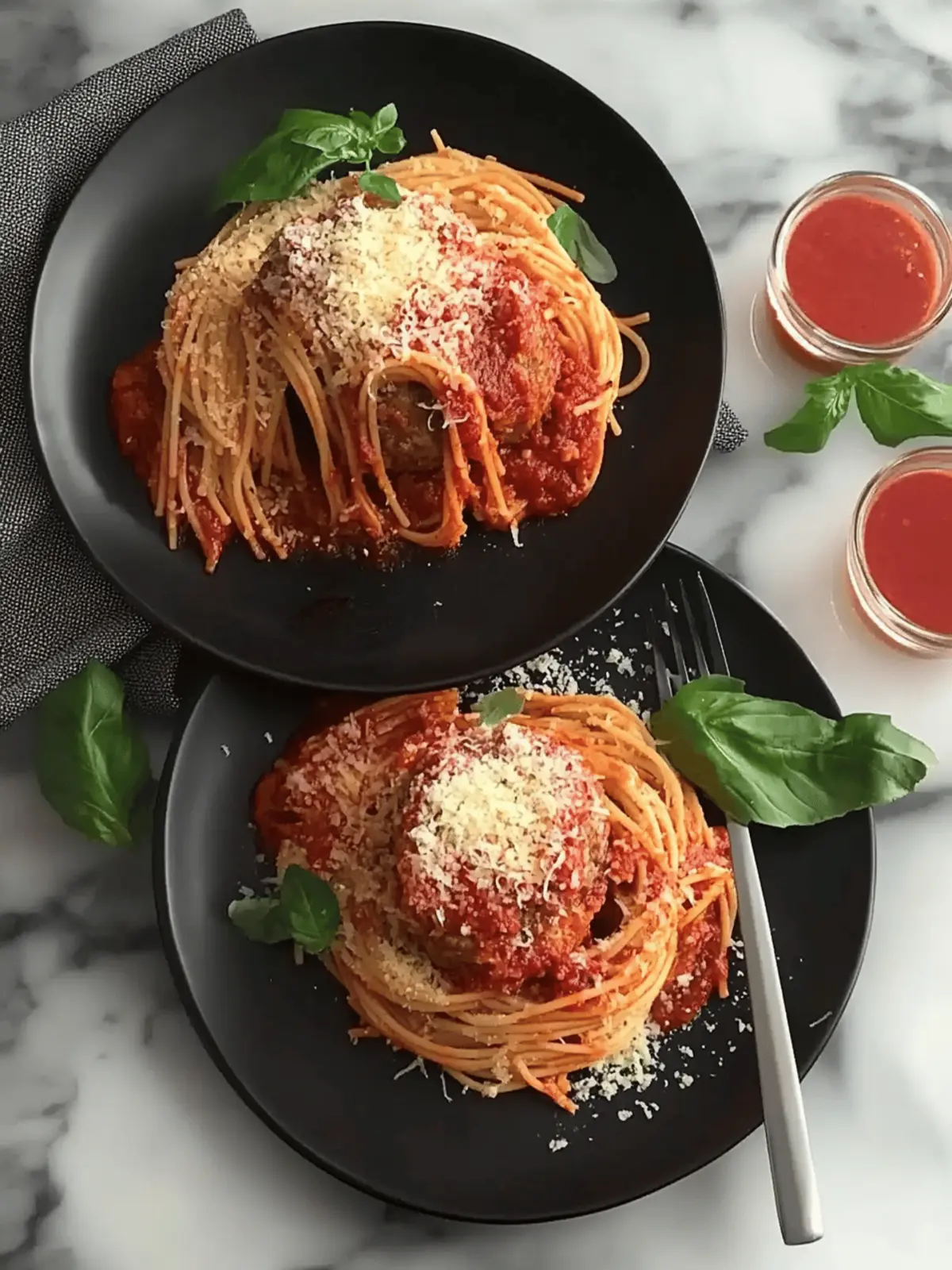 Spaghetti Stuffed Meatballs