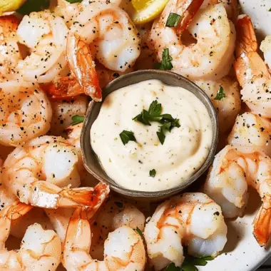 Roasted Shrimp Cocktail With Lemon-Horseradish Aioli