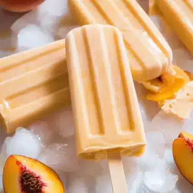 Creamy Peach Popsicles