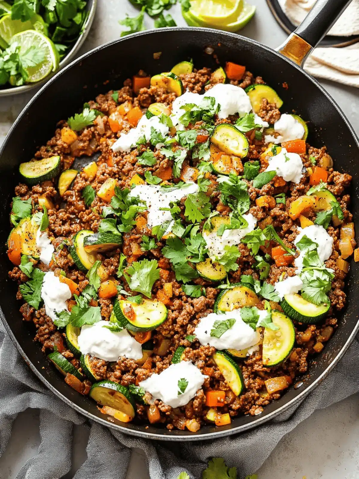 Hearty Ground Beef and Zucchini Skillet in Under 30 Minutes