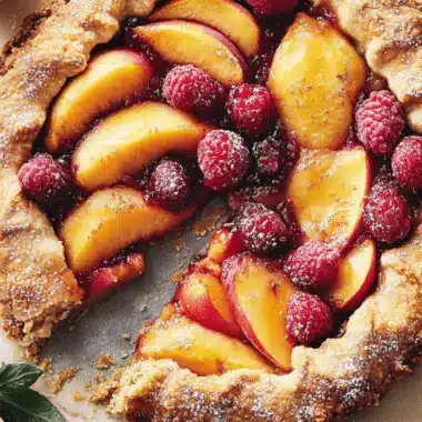 Rustic Peach Tart