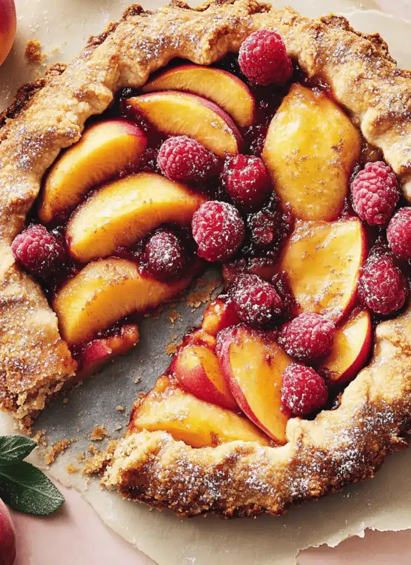 Rustic Peach Tart