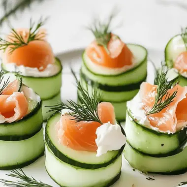 Smoked Salmon Cucumber Rolls
