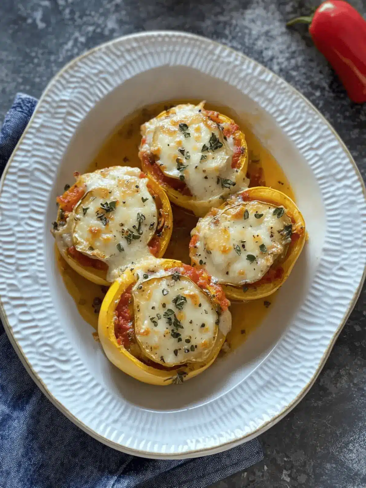 Baked Pattypan Squash – Stuffed Patisson for a Fresh Twist