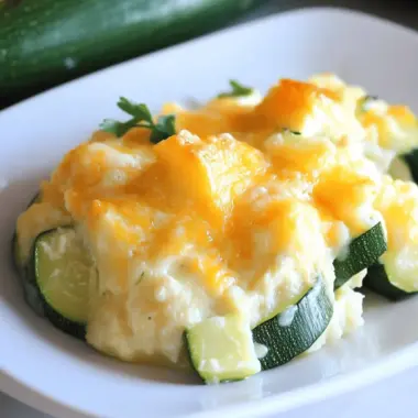 Easy Cheesy Zucchini Casserole Recipe