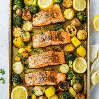 Sheet Pan Salmon and Vegetables