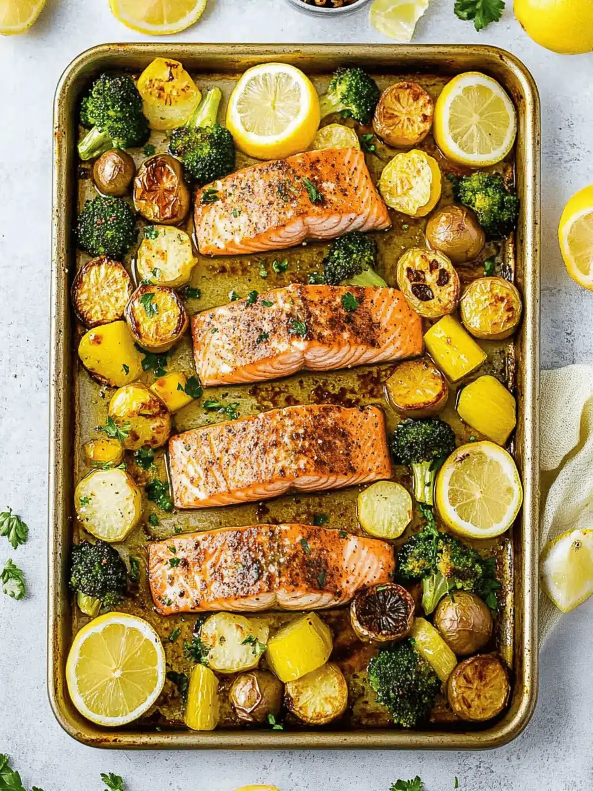Sheet Pan Salmon and Vegetables