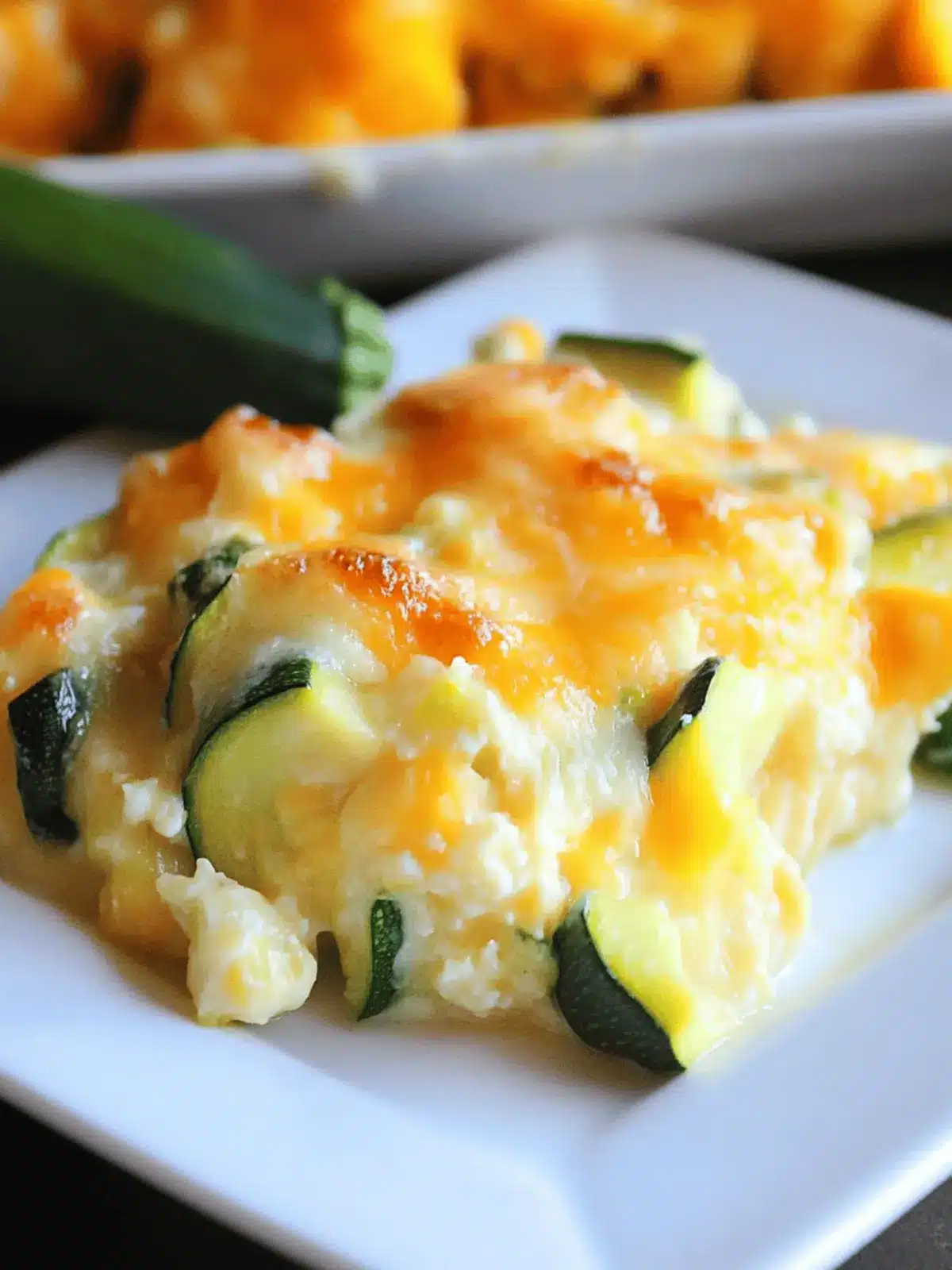 Easy Cheesy Zucchini Casserole Recipe for Cozy Summer Nights