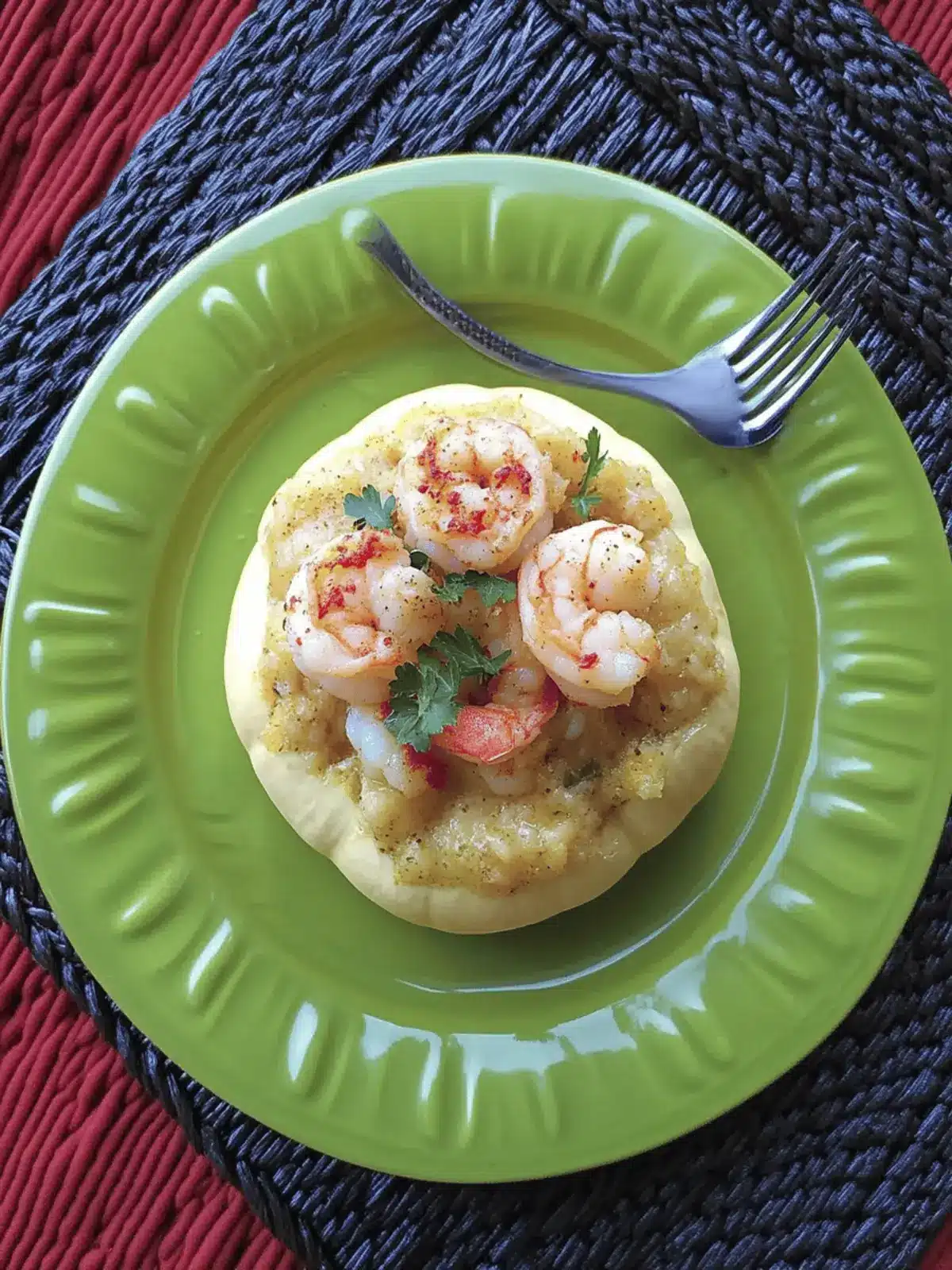Cajun-Inspired Shrimp-Stuffed Patty Pan Squash