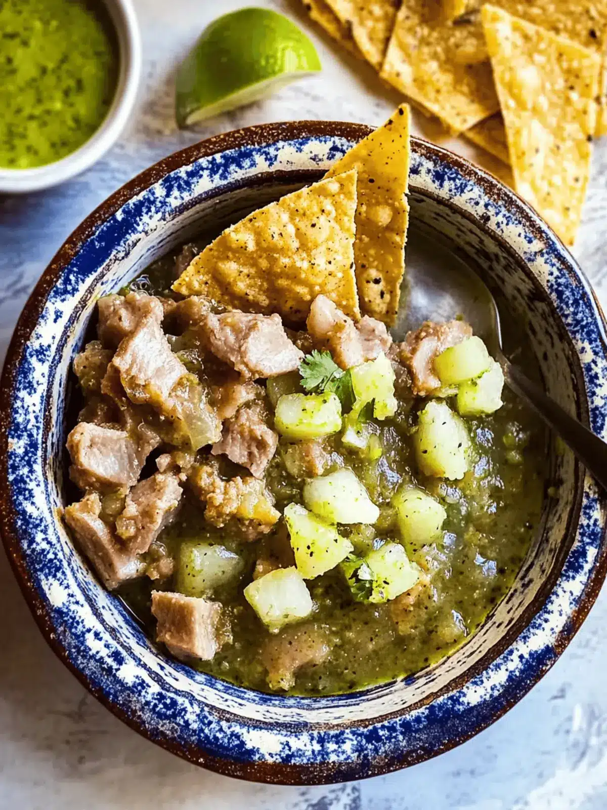 Chicharrón En Salsa Verde