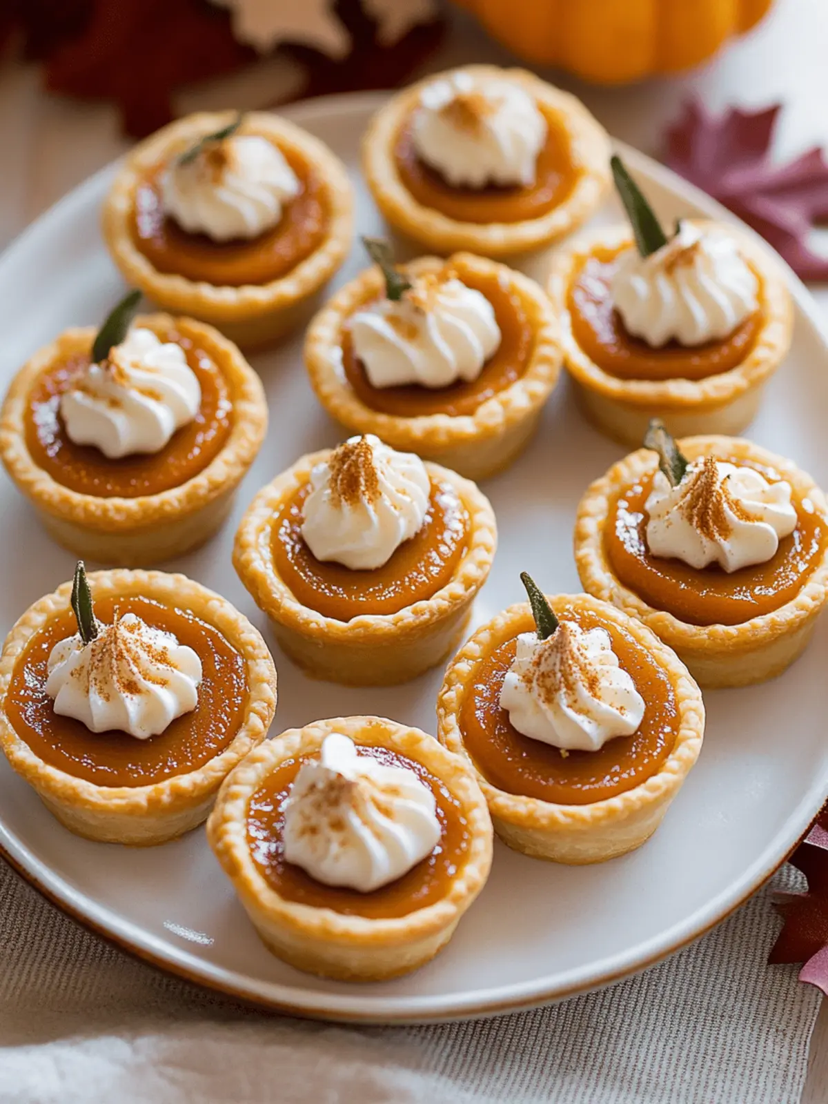 Mini Pumpkin Pies