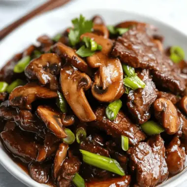 Beef Mushroom Stir-Fry